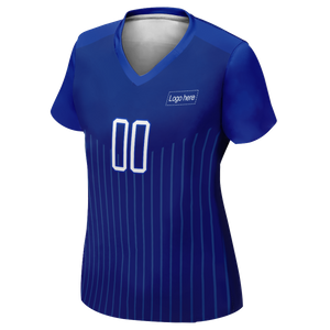 Camisa de futebol feminina vintage personalizada da Copa do Mundo da Itália com logotipo