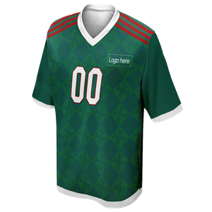 Camisa de futebol personalizada reversível para a Copa do Mundo do México com foto