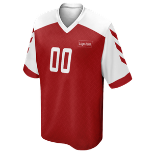 Camisa de futebol personalizada limitada para a Copa do Mundo da Dinamarca com foto