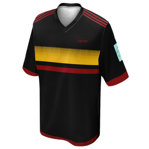Camisa de futebol masculina autêntica da Copa do Mundo da Colômbia personalizada com logotipo