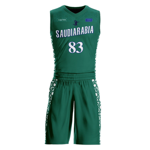 Ternos personalizados de basquete da equipe da Arábia Saudita