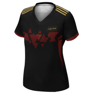 Camisa de futebol feminina personalizada para a Copa do Mundo da Bélgica com nome