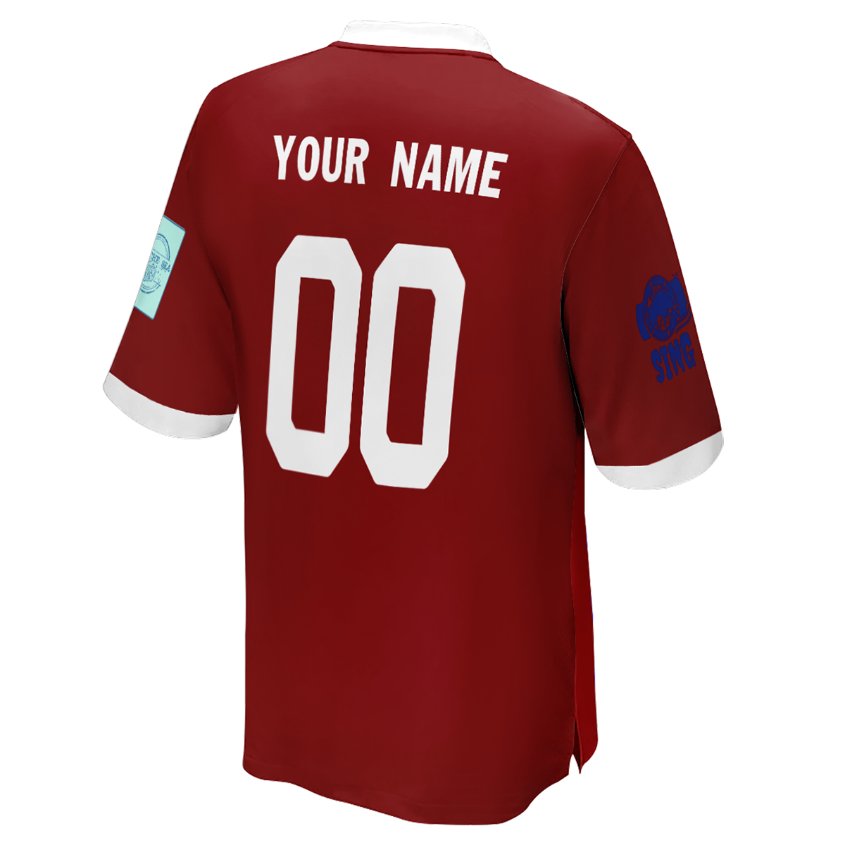Camisa de futebol personalizada masculina reversível da Copa do Mundo do Canadá com nome