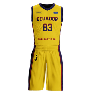 Ternos personalizados de basquete do time do Equador