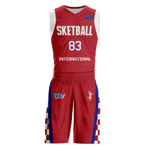Ternos de basquete personalizados da equipe da Croácia